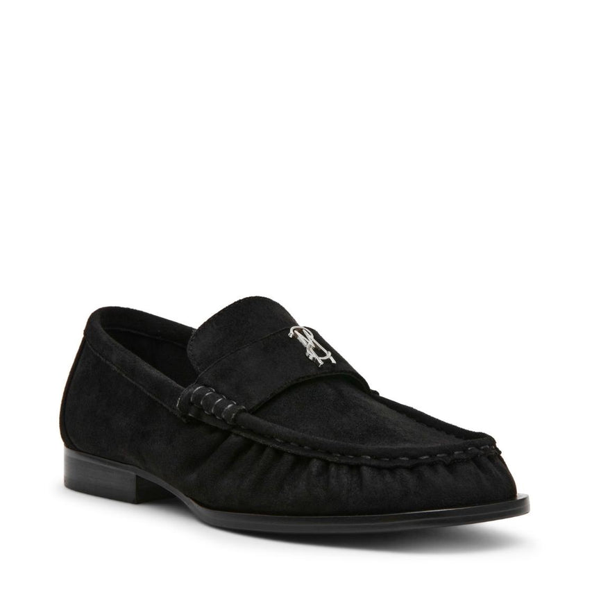 Morgen Black Suede Mocasines de Gamuza Negros