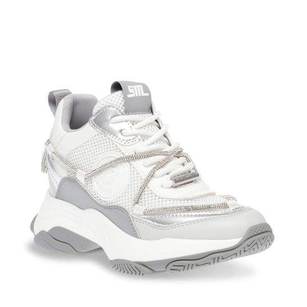 Motocross White Grey Tenis Blancos con Gris