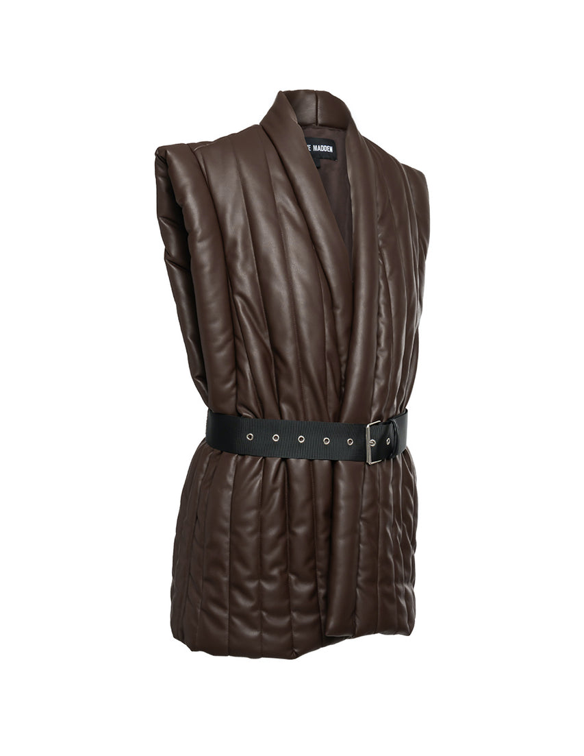 Narcisa Vest Demitasse Chaleco Cafe Oscuro