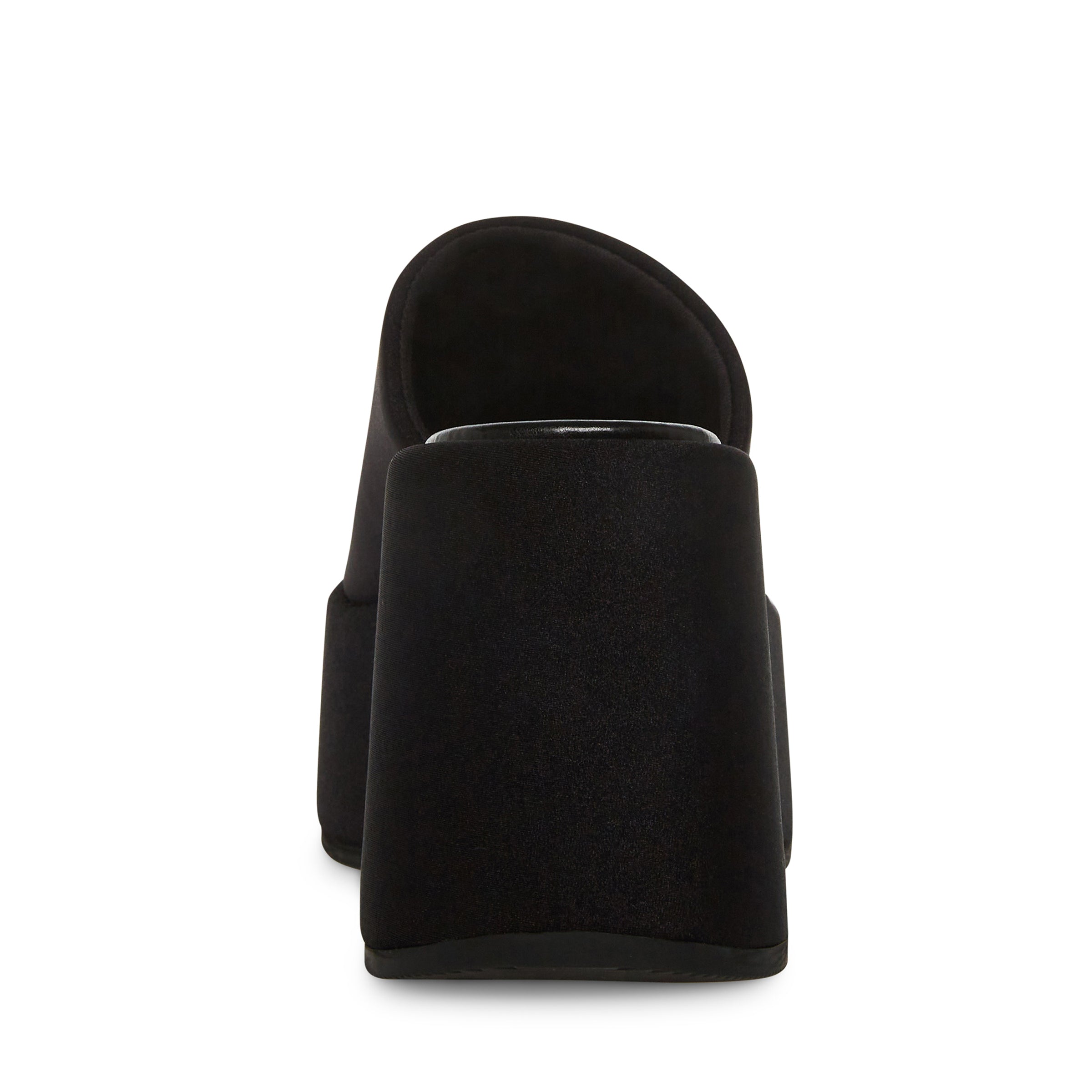 Nico Black Fabric Sandalias de Plataforma Negra para Mujer