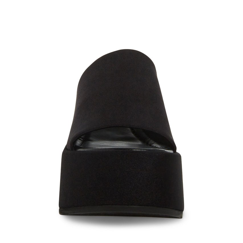 Nico Black Fabric Sandalias de Plataforma para Mujer