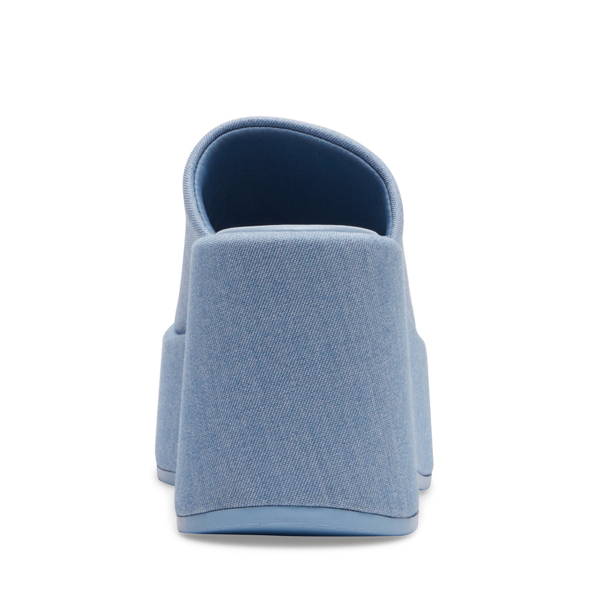 Nico Light Denim Sandalias de Plataforma Mezclilla Clara para Mujer