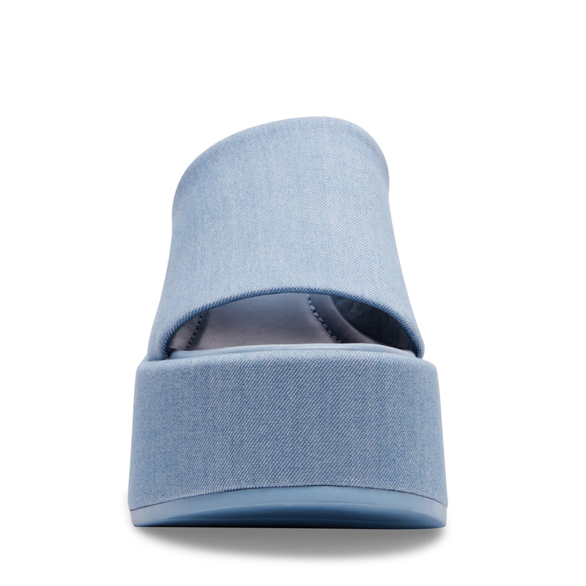 Nico Light Denim Sandalias de Plataforma para Mujer