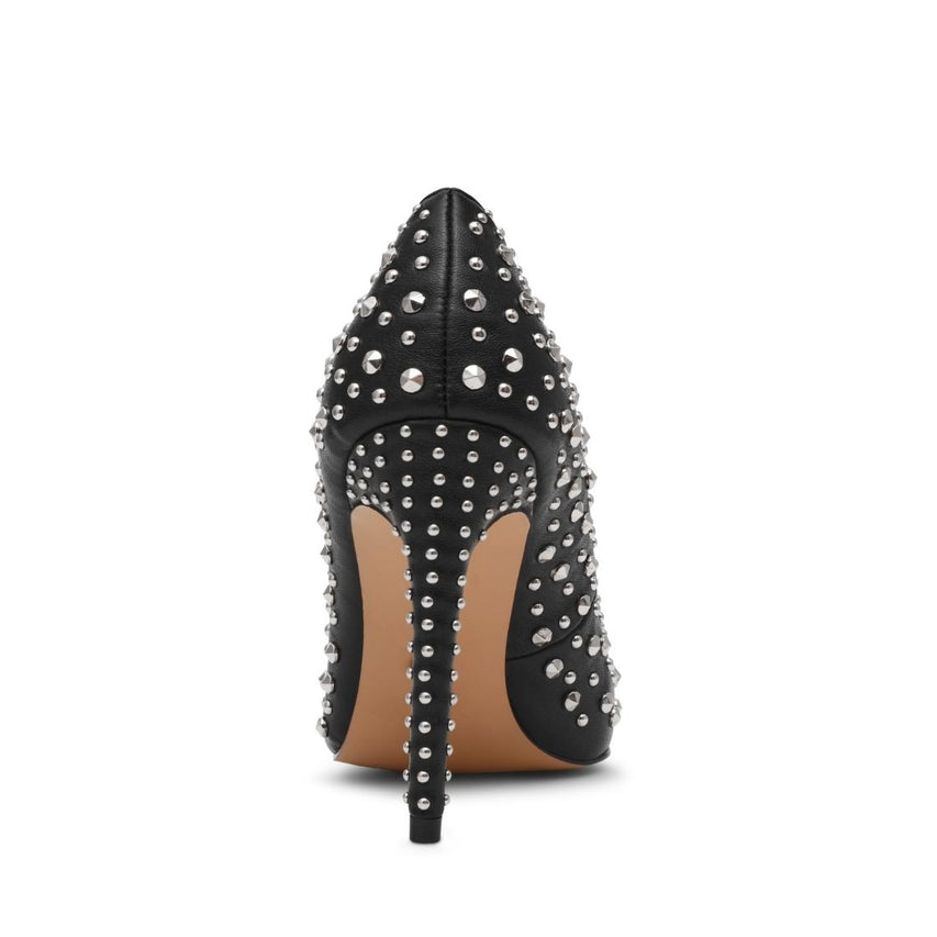 Noir-S Black Tacones Negros con Estoperoles Para Mujer