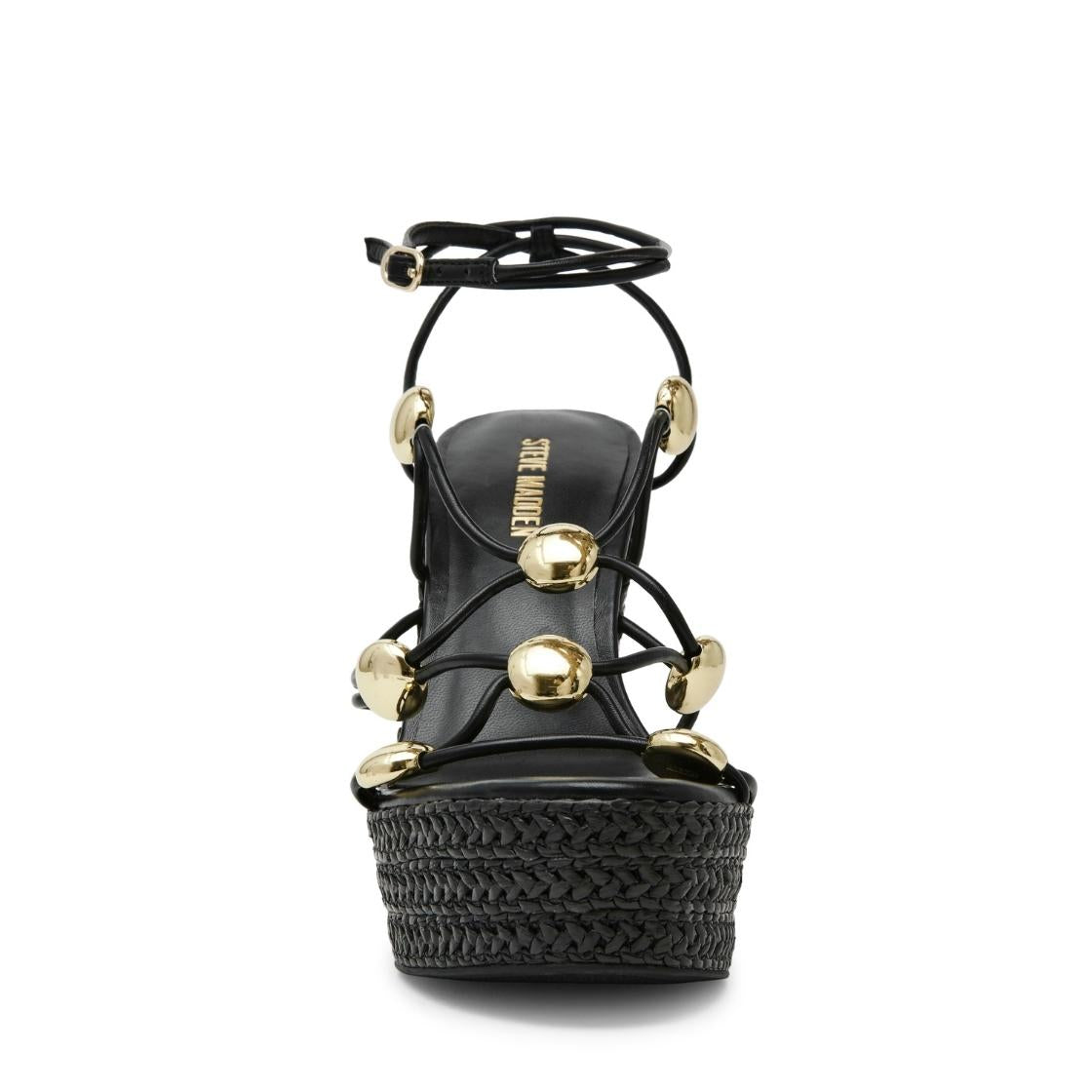 Oasklie Black Sandalias de tacon Para Mujer