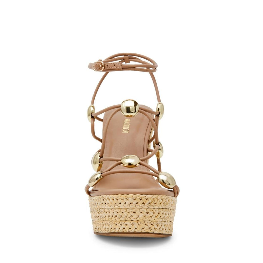 oaklie natural sandalias de tacon para mujer