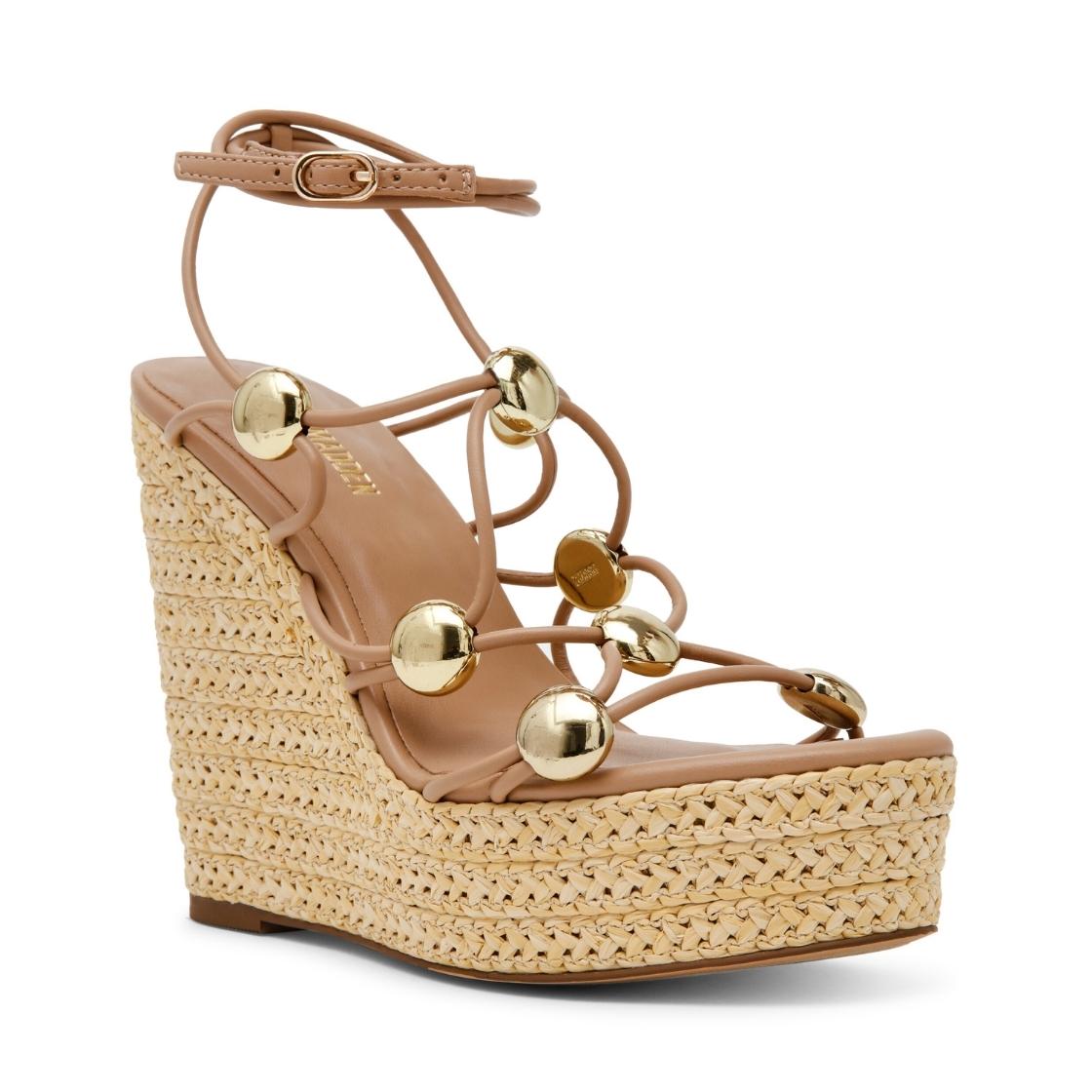 oaklie natural sandalias de tacon