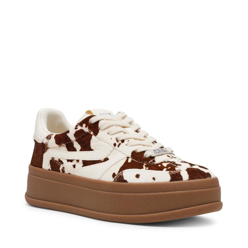 Off Track-C Brown Multi Tenis Cow Print