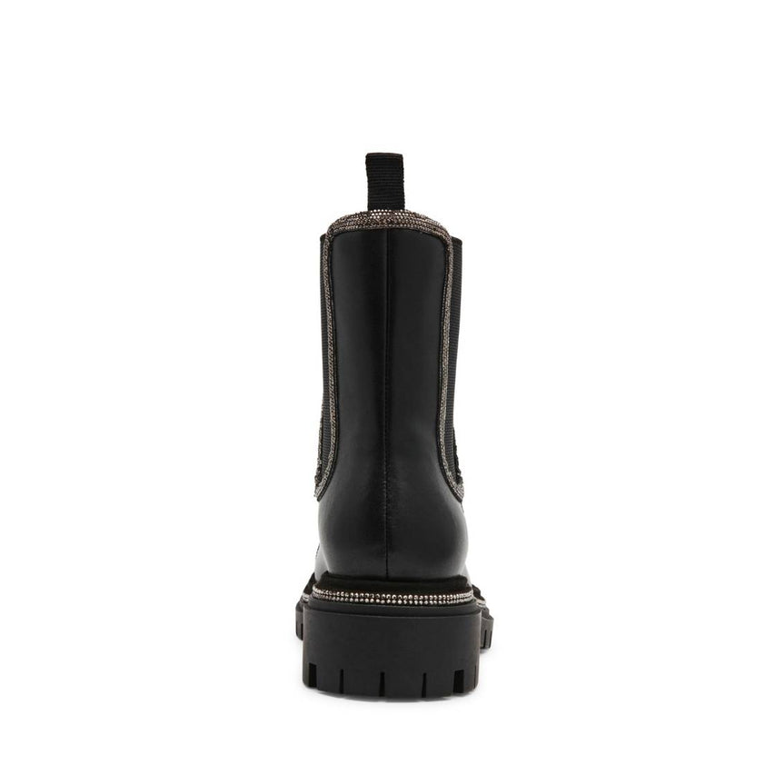 Offline R Black Action Leather Botines Negros para Mujer