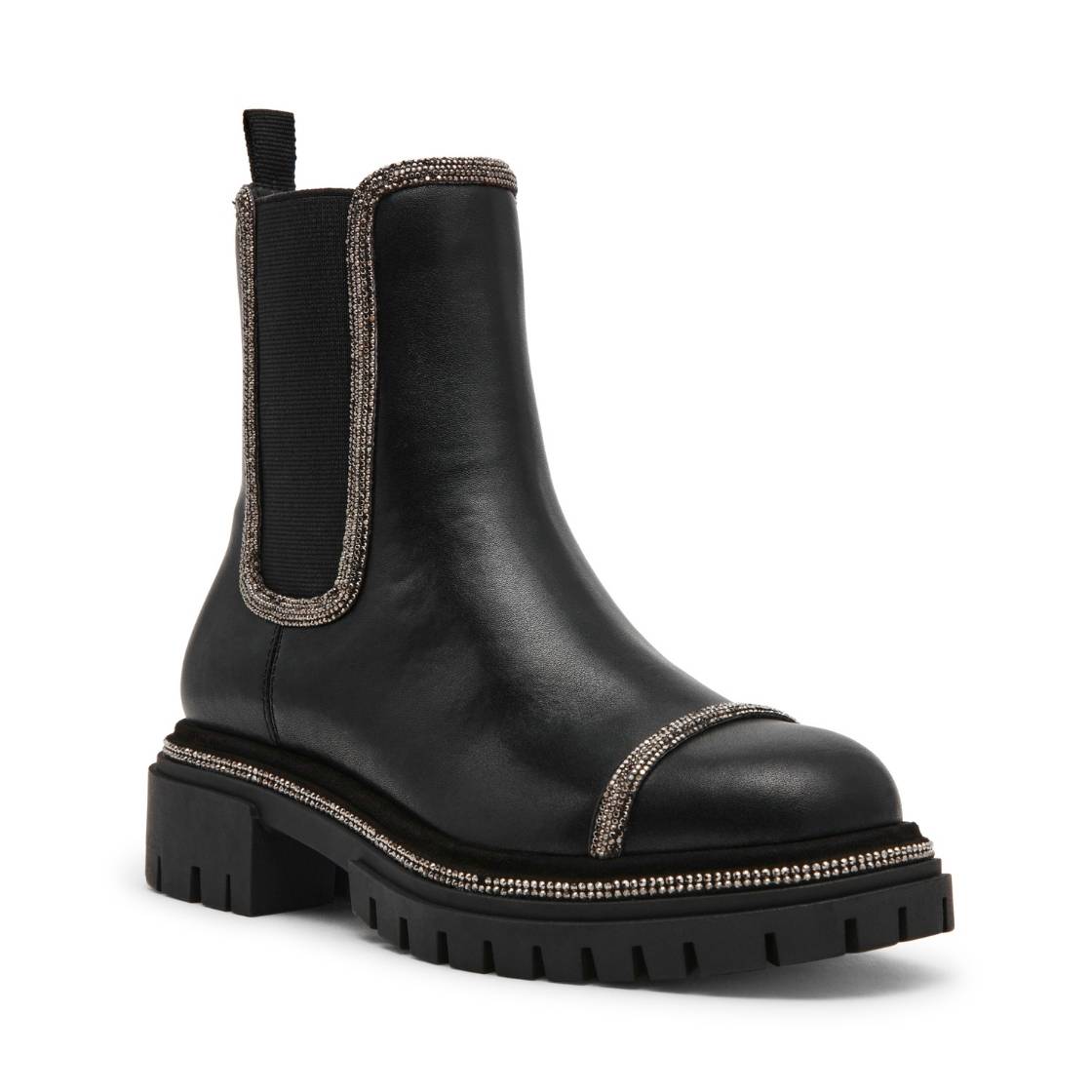 Offline R Black Action Leather Botines Negros