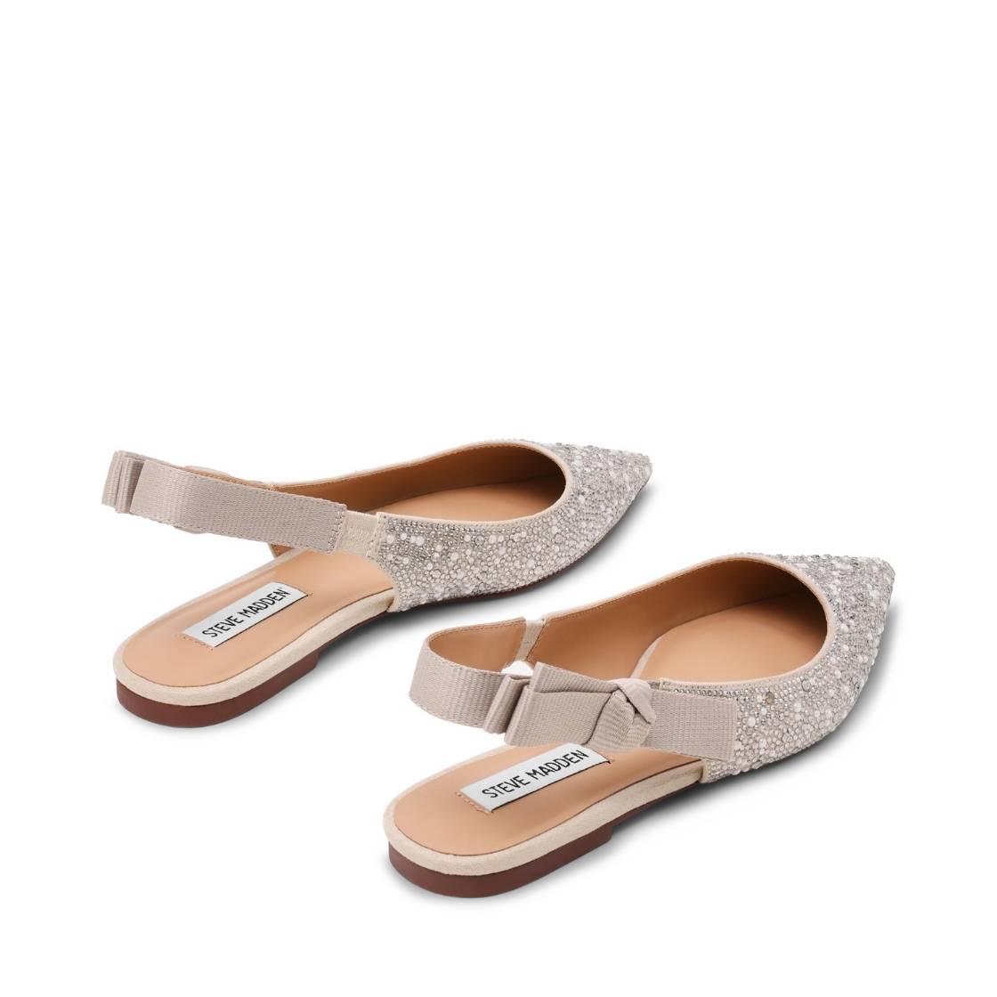 Olyvia P Pearl Multi Flats con Brillos Plateados para Mujer