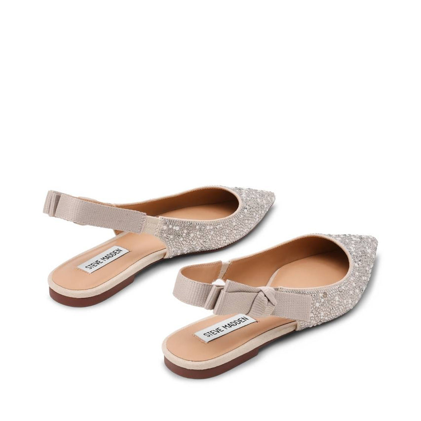 Olyvia P Pearl Multi Flats con Brillos Plateados para Mujer