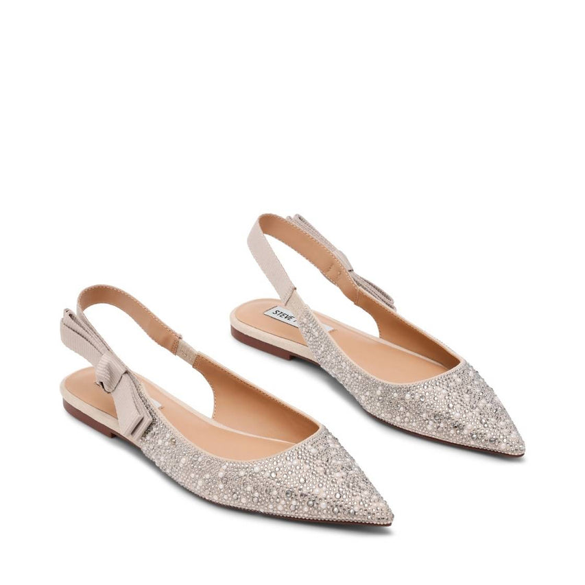 Olyvia P Pearl Multi Flats con Brillos Plateados