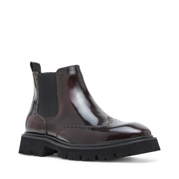 Onfire Burgundy Leather Botas Vino