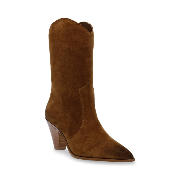 Palmdale Chestnut Suede Botines Cafes