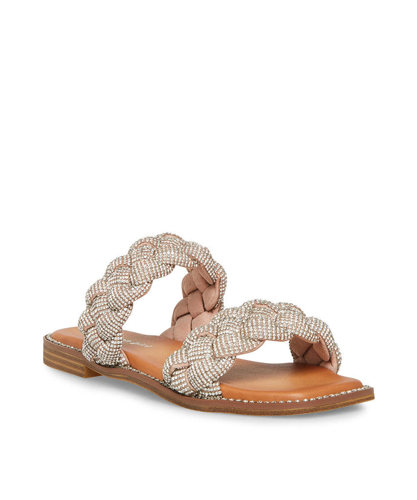 Parkk Silver Multi Sandalias de Piso Plateadas