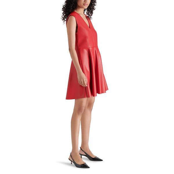 Pennie Dress Dark Red Vestido Rojo