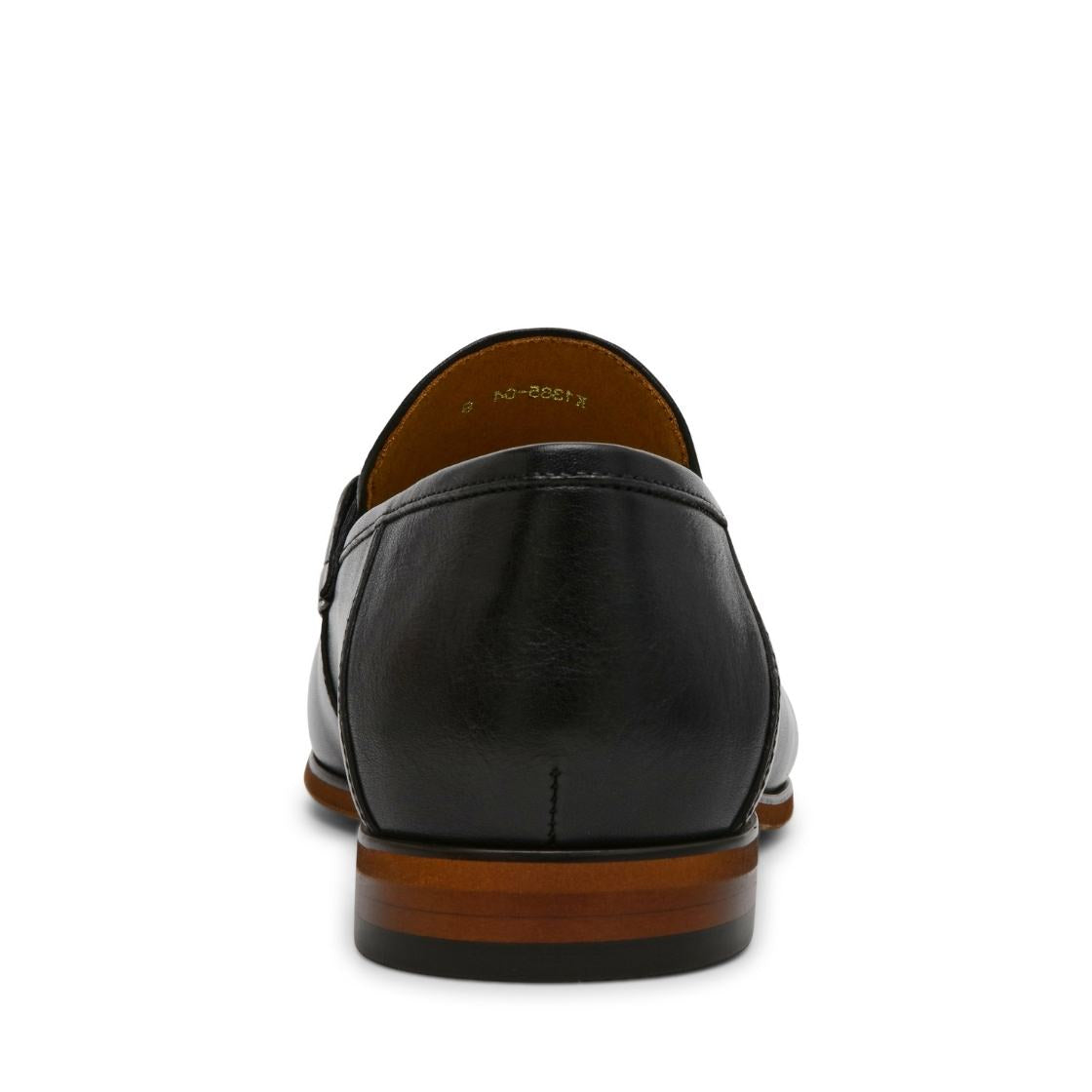 Plannten Black Leather Zapatos de Vestir de Piel Negros para Hombre
