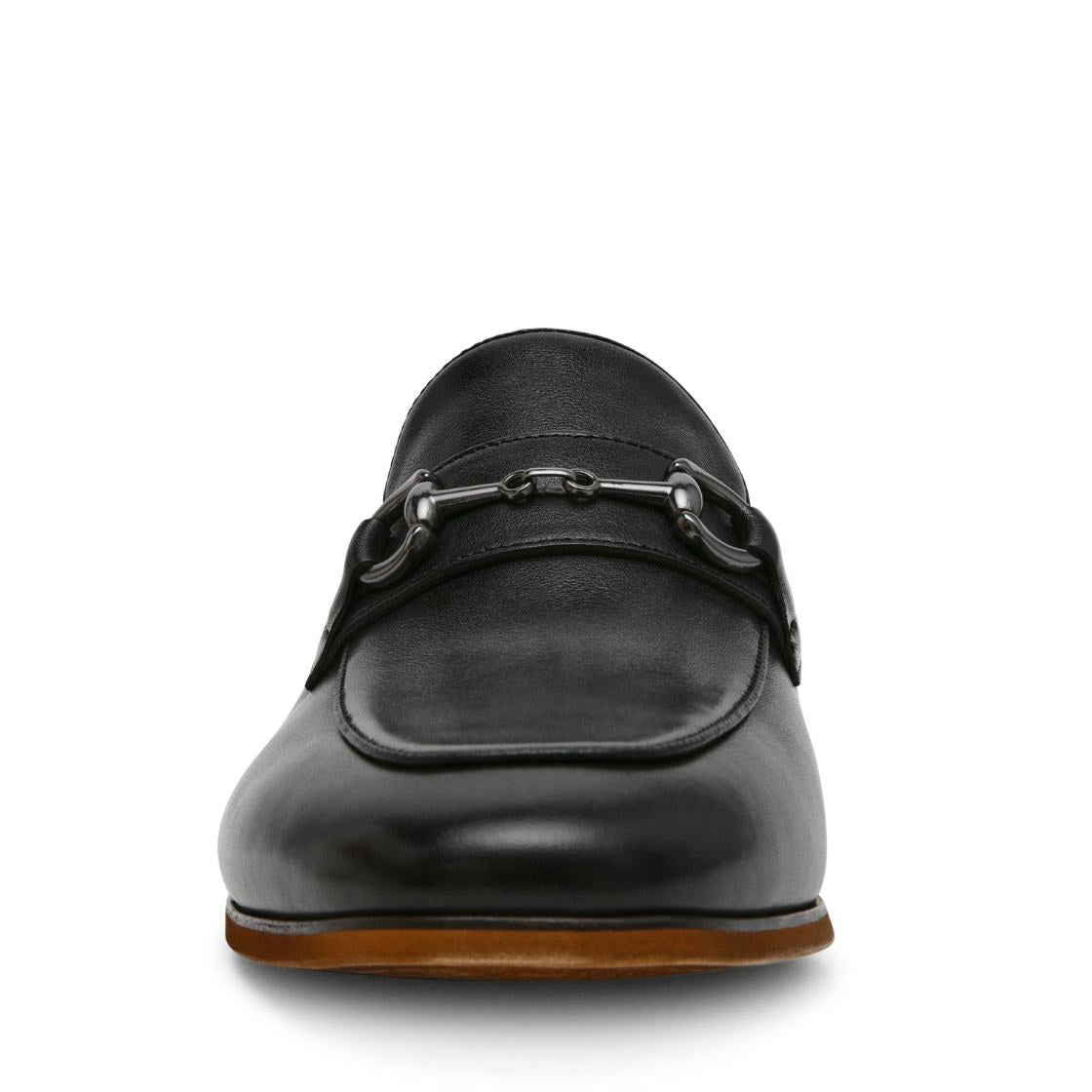 Plannten Black Leather Zapatos de Vestir de Piel para Hombre