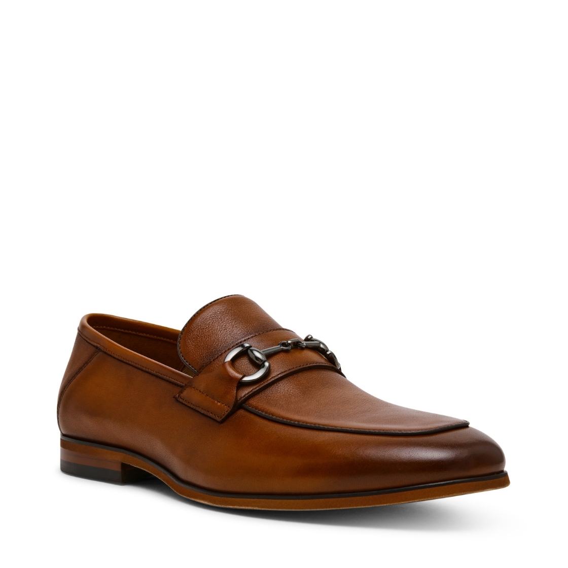 Plannten Tan Leather Zapatos de Vestir de Piel Cafes