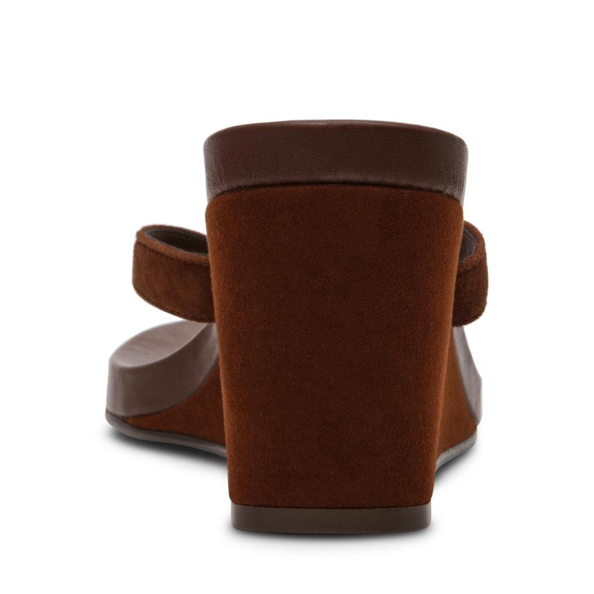Playing Brown Suede Sandalias Con Plataforma Cafes Para Mujer