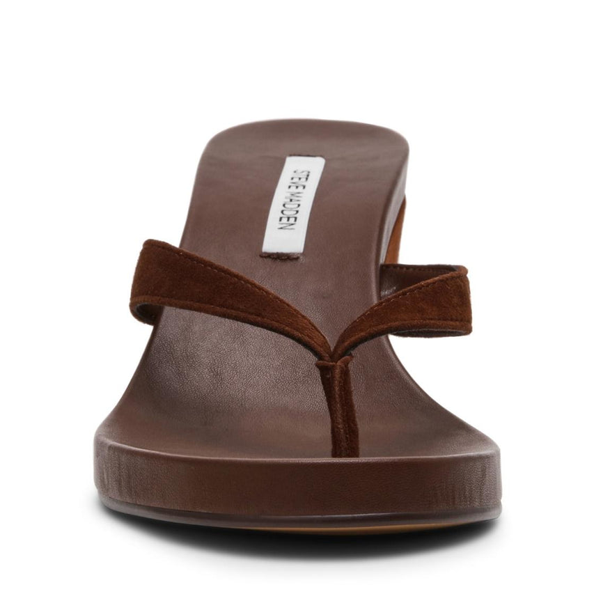 Playing Brown Suede Sandalias Con Plataforma Para Mujer