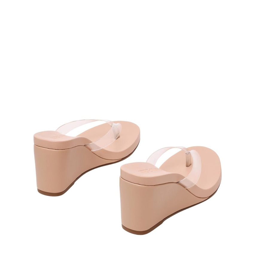 Playing-G Clear Nude Sandalias de Plataforma Rosas Para Mujer