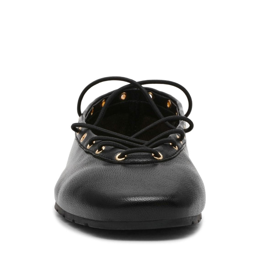 Pointe Black Flats Negros para Mujer