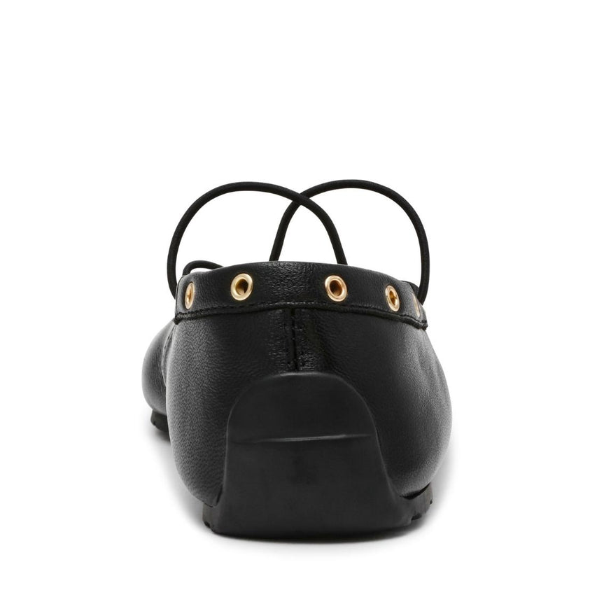 Pointe Black Flats para Mujer