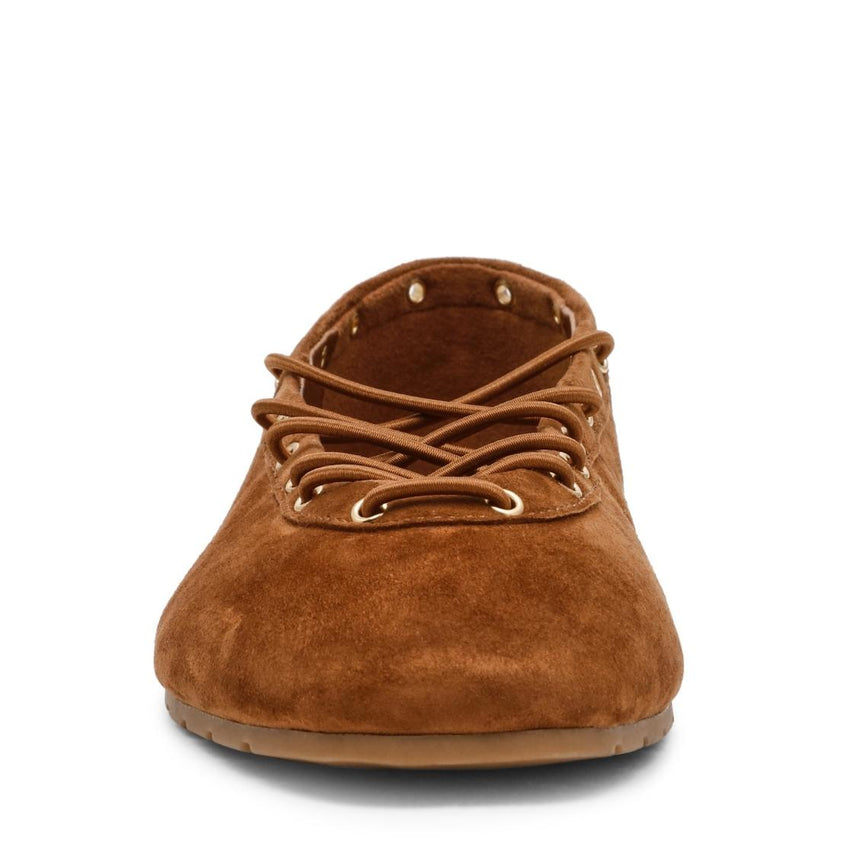 Pointe Chestnut Suede Flats de Gamuza para Mujer