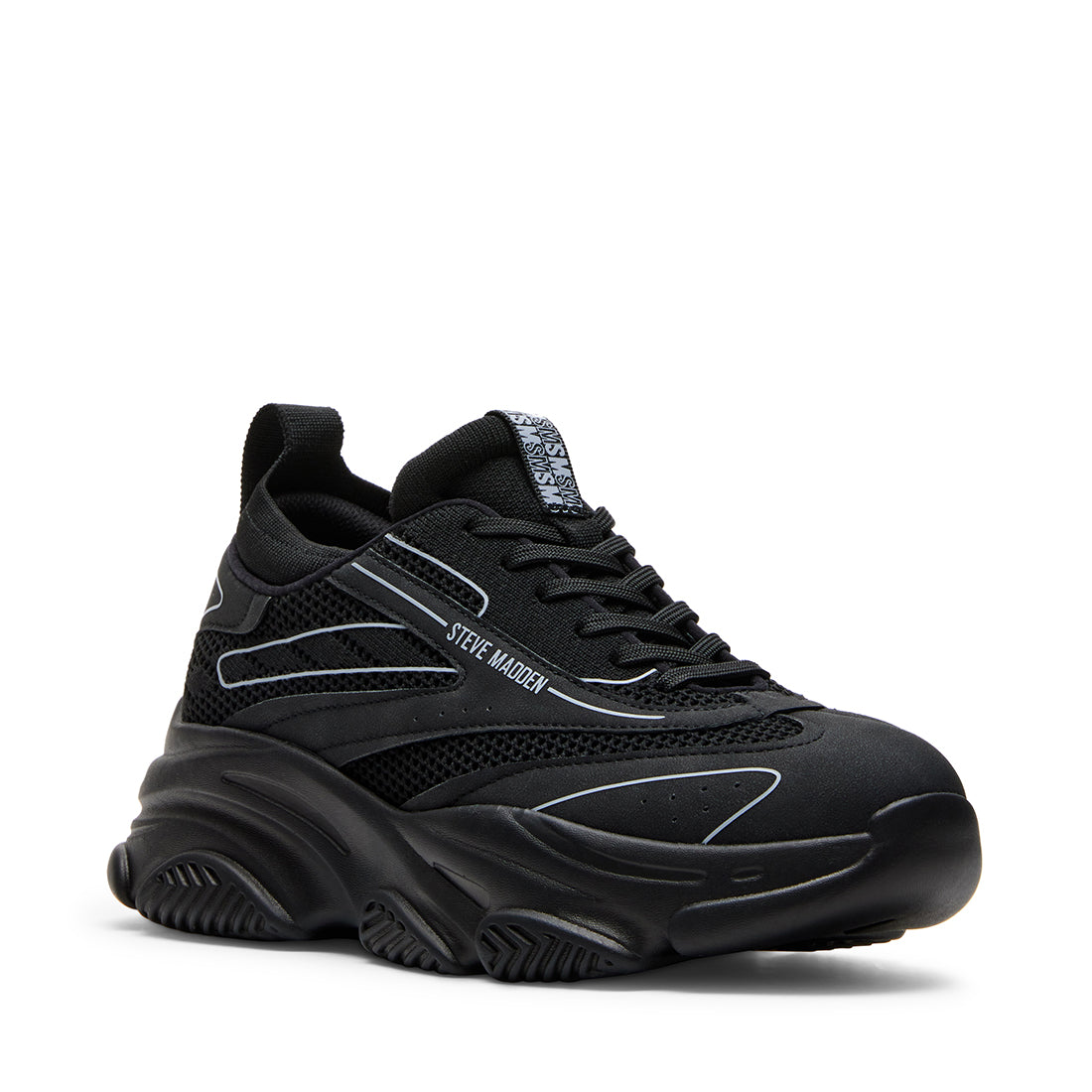 Polaris Black Black Tenis Negros