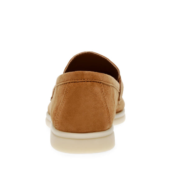 Portland Cognac Suede Mocasines Cafes para Mujer