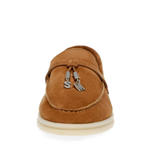 Portland Cognac Suede Mocasines para Mujer