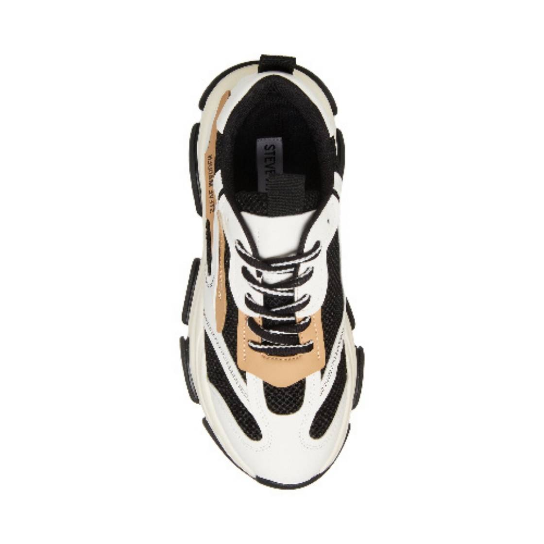 Possesion Black Tan Tenis Chunky Blanco y Negro Para Mujer