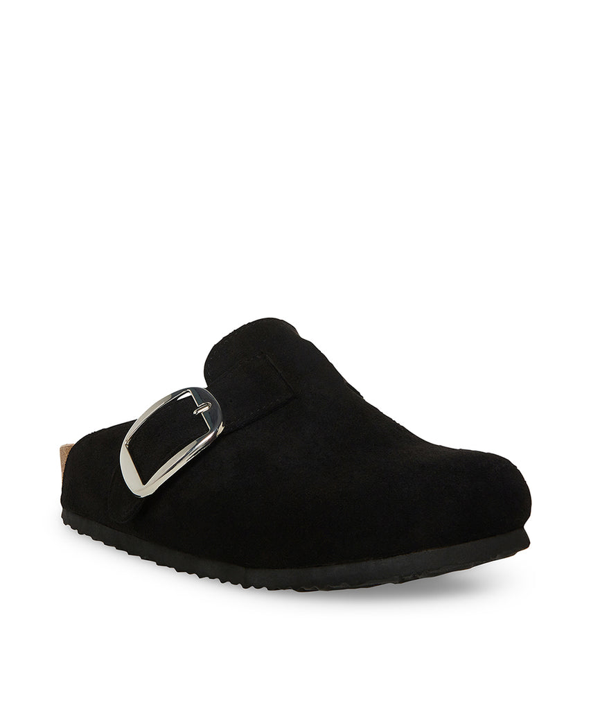 Prim Black Fabric Pantuflas Negras