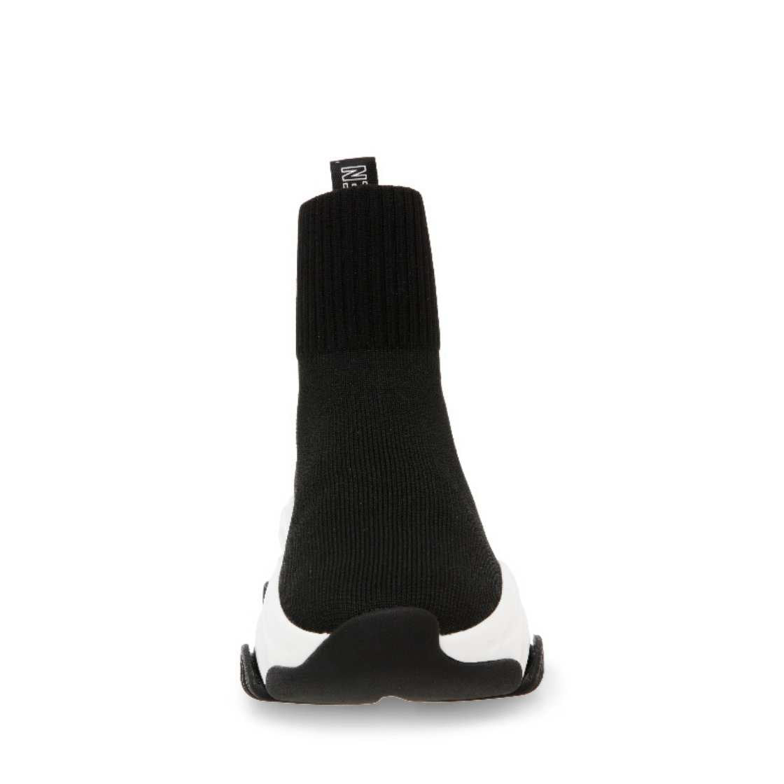 Prodigy Black Upper/White Sole Tenis Sock Sneakers Para Mujer