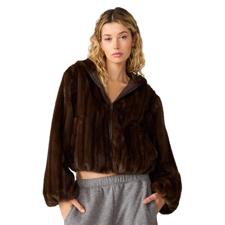 MAVIS J JACKET - WOLF BROWN