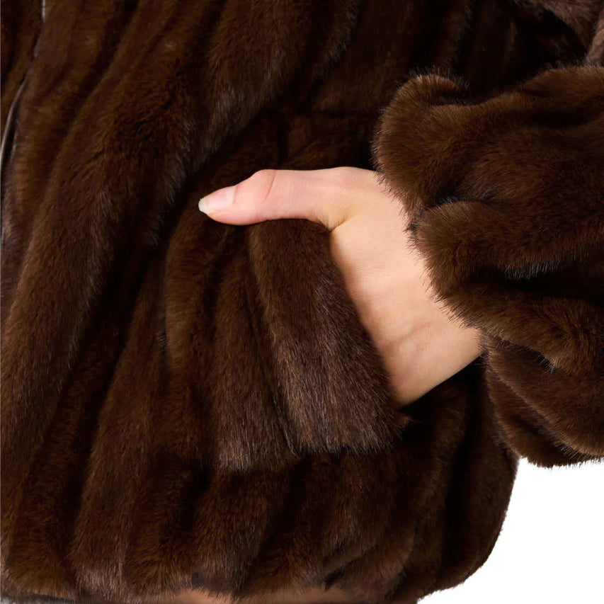 MAVIS J JACKET - WOLF BROWN
