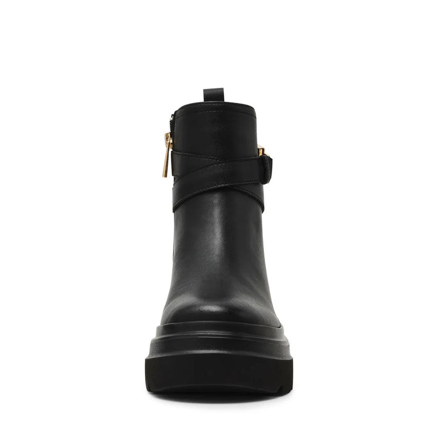 BUCKLED IN BLACK ACTION LEATHER