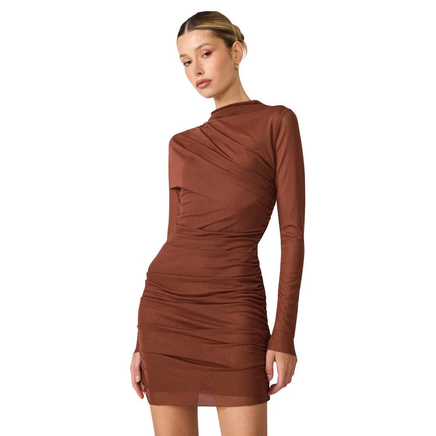 CATRINA DRESS DORG - CINNAMON