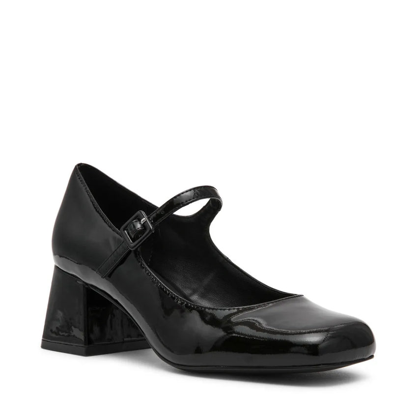 DARCEY BLACK PATENT SUEDE