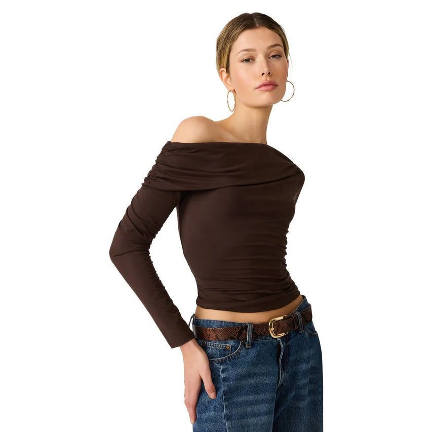 RYDER KNIT TOP WALNUT