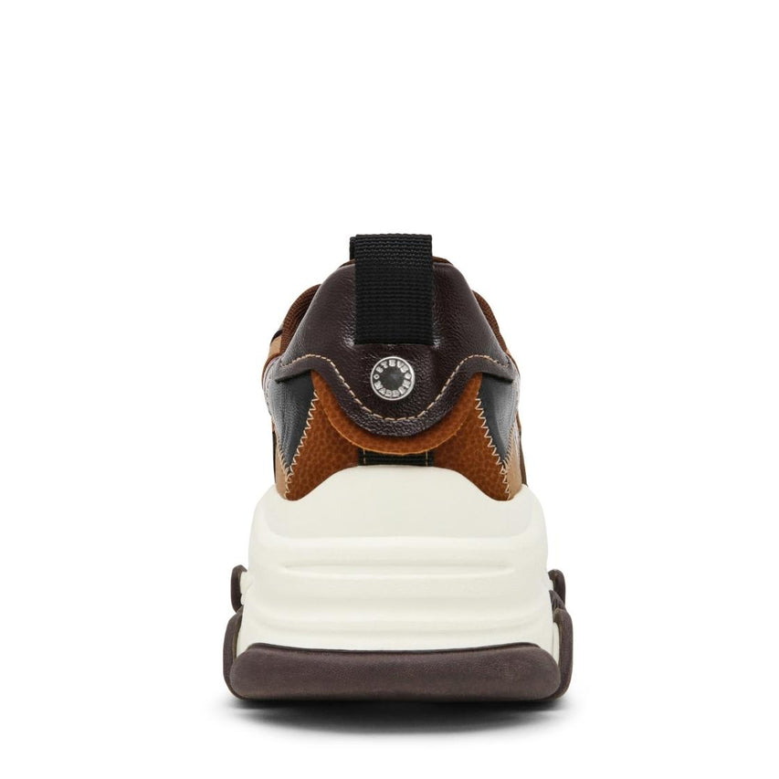 Puzzlez Brown Multi Tenis Cafés para Mujer