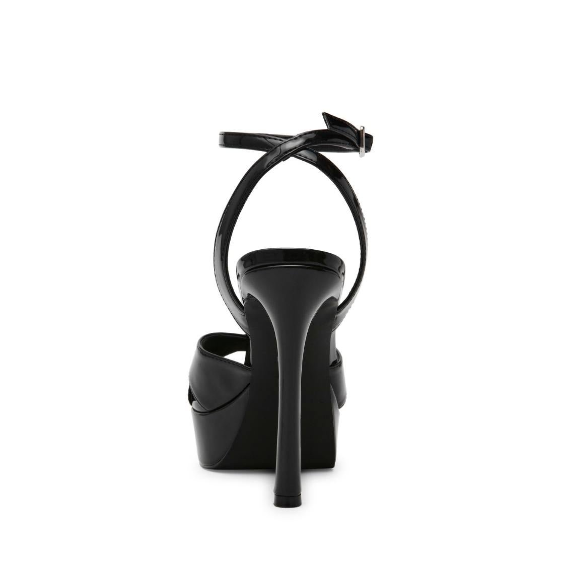 Raids Black Patent Tacones Abiertos Negros Para Mujer