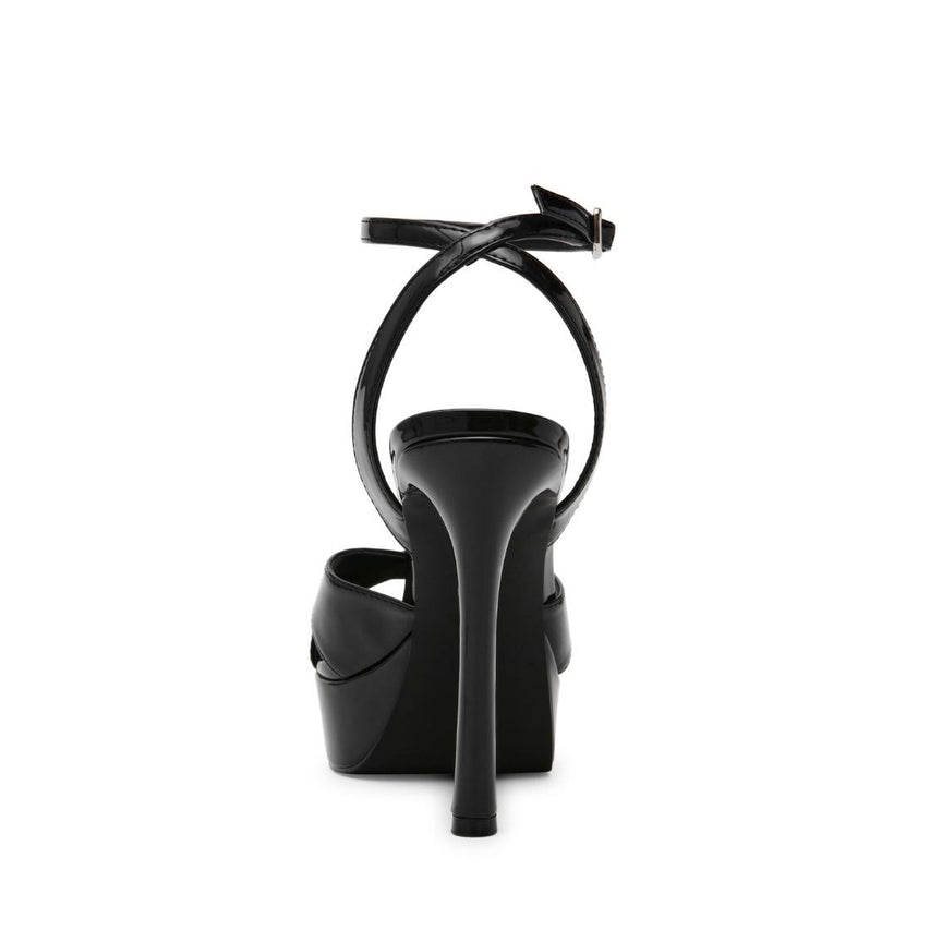 Raids Black Patent Tacones Abiertos Negros Para Mujer