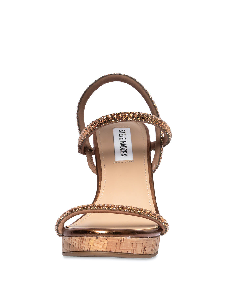 Raisa Rose Gold Sandalias de Tacon para Mujer