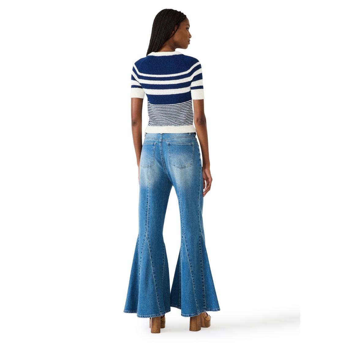 Rayna Sweater Marine Top Azul Para Mujer