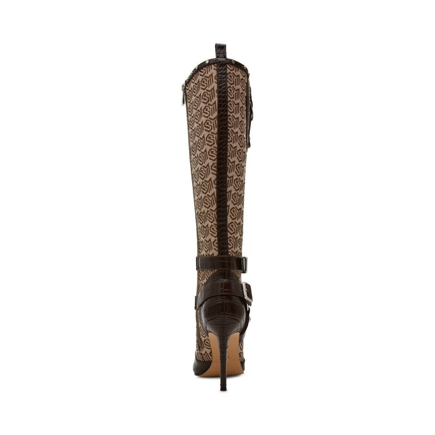 Redeemer Sm Brown Botas Largas de Tacon Cafes para Mujer