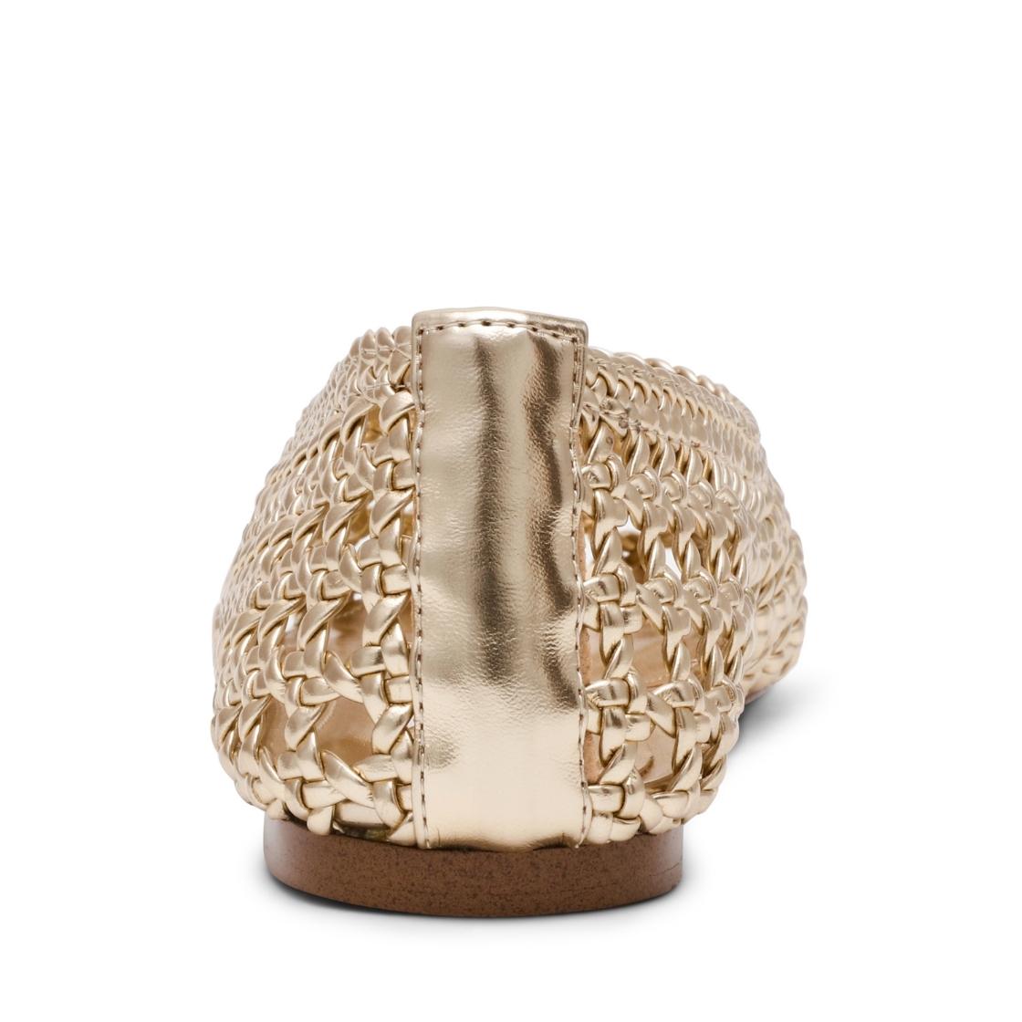 Rena Gold Flats Dorados Para Mujer