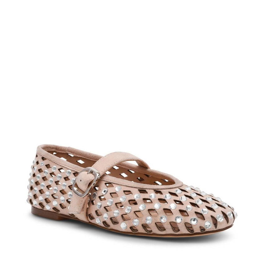 Rerun Blush Suede Flats Rosa claro